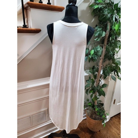 ASTR The Label Modal Blend Tie Knot Split Front High Low Style Tunic Tee Top XS - Picture 6 of 9